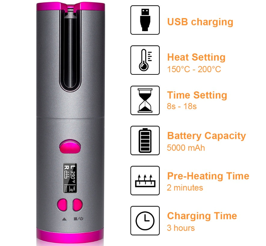 Wireless Multifunctional Curler